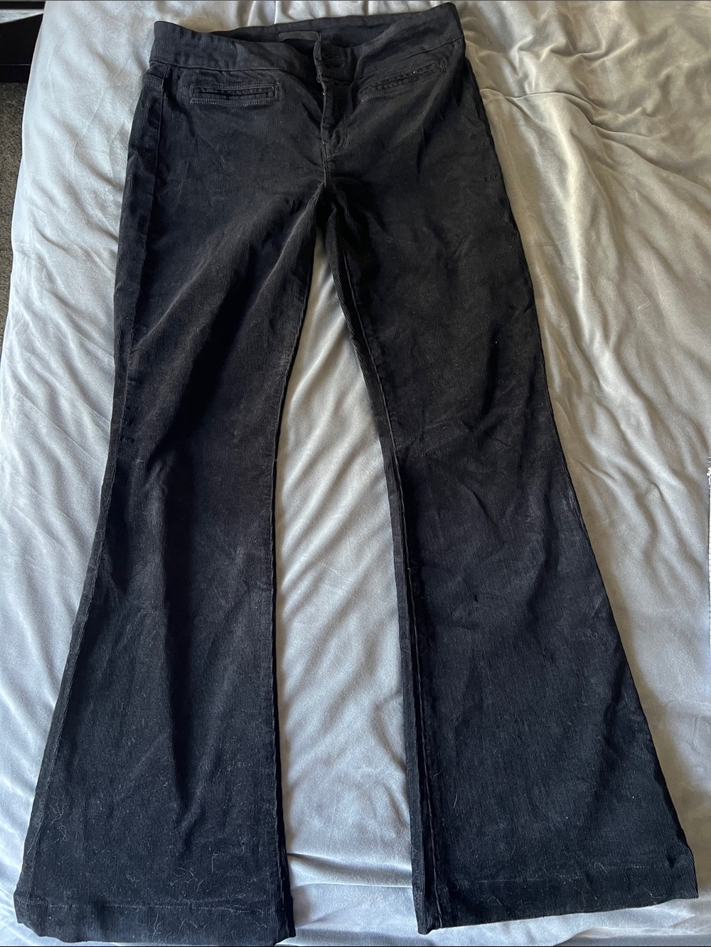 7 For All Mankind Black Flare Jeans